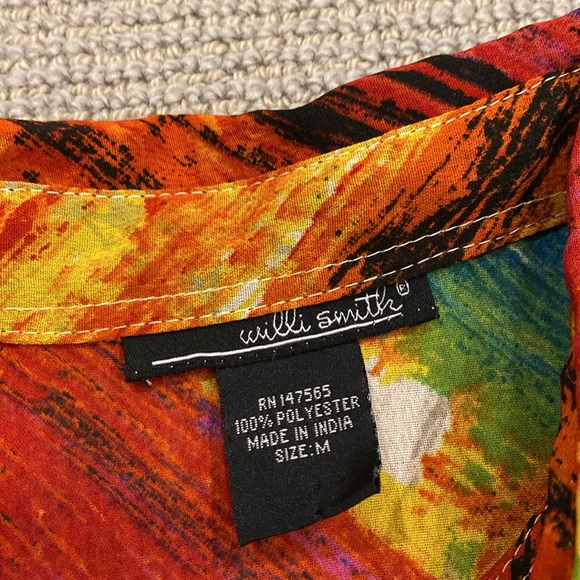 Willi Smith sleeveless button up top. - Picture 7 of 7